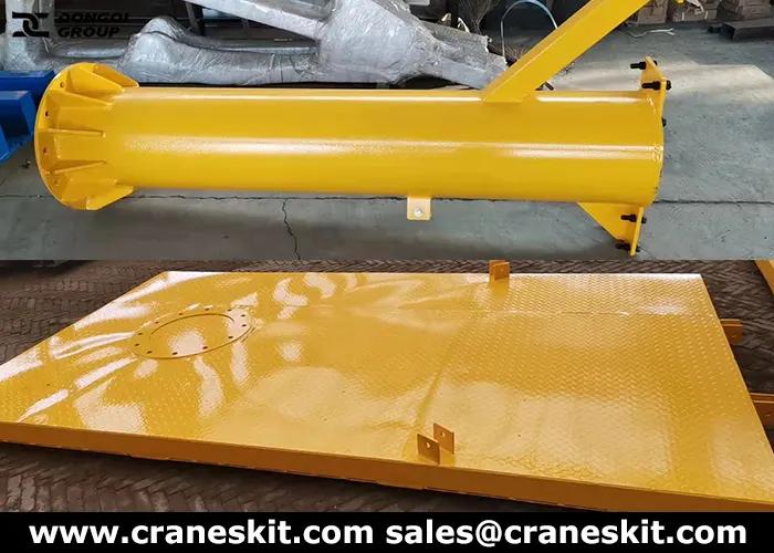2 ton portable jib crane production for Qatar client