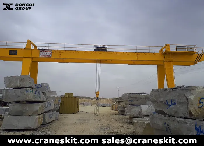 35 ton European gantry crane for sale to Angola