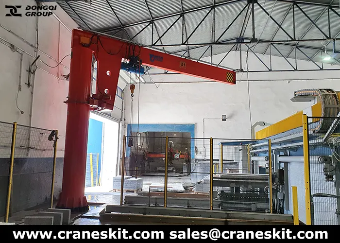2 ton pillar jib crane for sale to Saudi Arabia