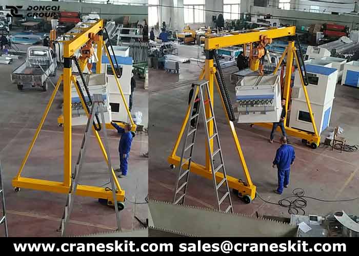 500kg gantry crane for sale to Malaysia