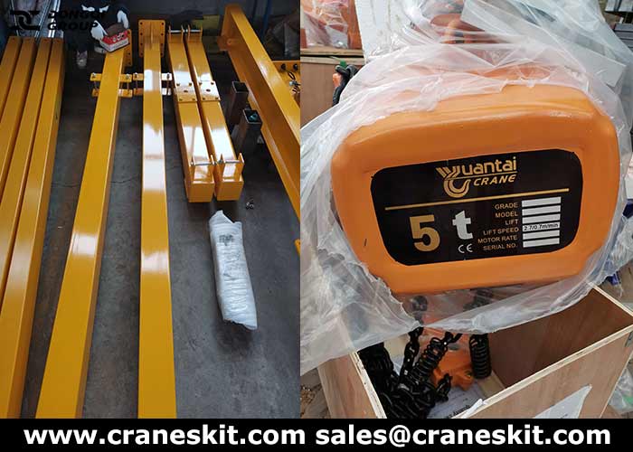 5 ton portable gantry crane for sale to Canada