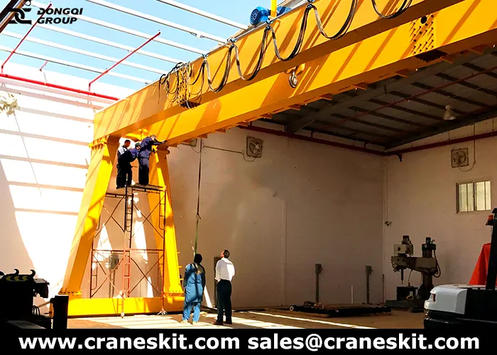 20 ton gantry crane installed in UAE steel plant