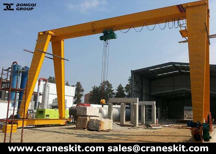 10 ton gantry crane for sale to Zimbabwe
