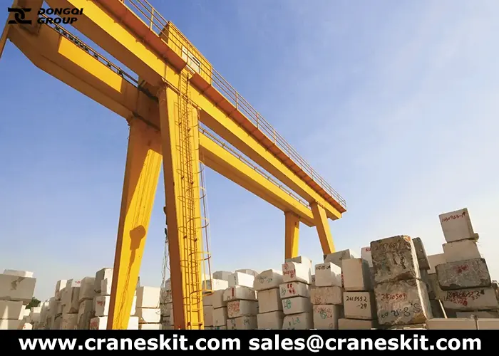 35 ton gantry crane for sale to stone industry in Angola