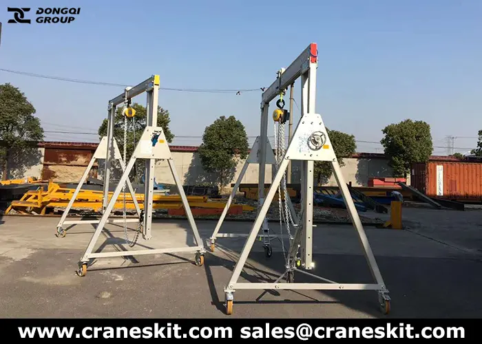 portable aluminum gantry crane for sale - DQCRANES