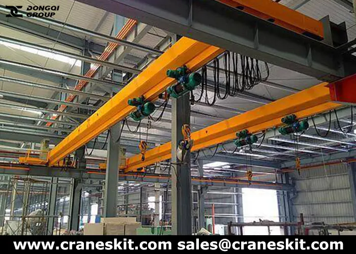 5 ton double hoist overhead crane for sale to Jordan