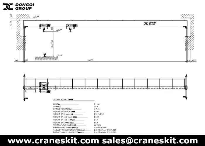 10 ton European Overhead Crane to Philippines design