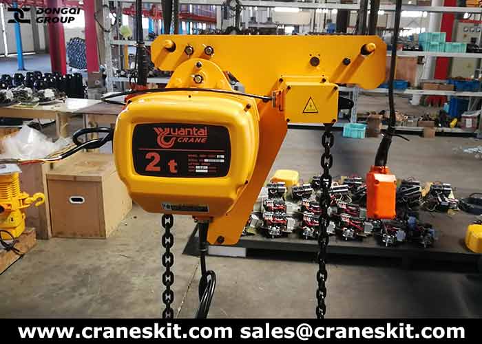 Low Headroom Chain Hoists for Construction Work Site