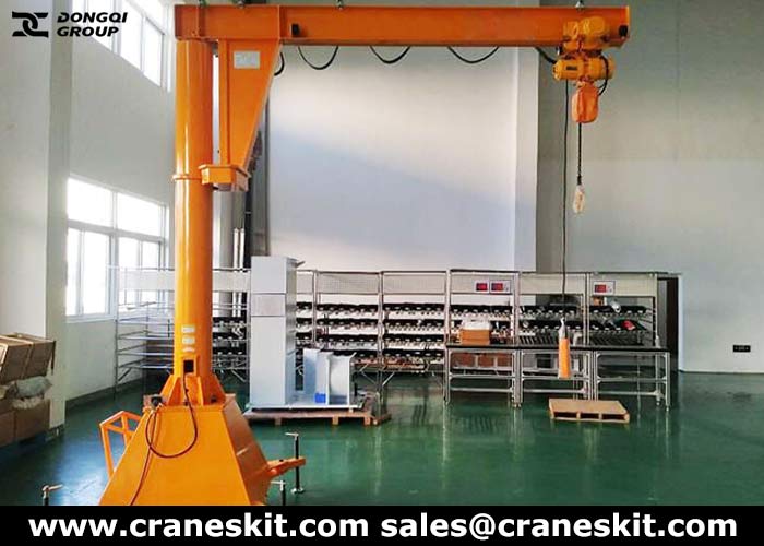 1 ton mobile jib crane for sale to Philippines