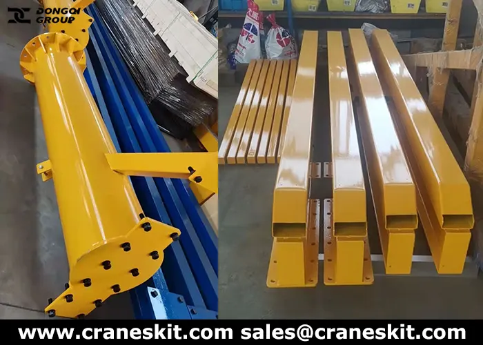 2 ton mobile jib crane production for Qatar client