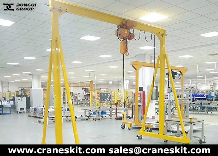 3 ton portable gantry crane for sale to canada