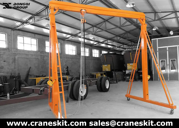 hand winch adjustable gantry crane for sale