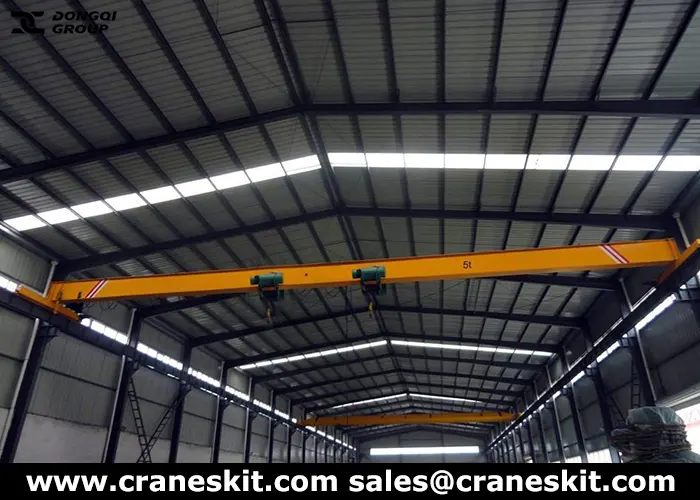 low headroom double hoist overhead crane for sale