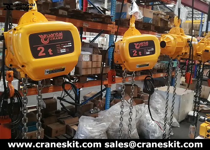 2 ton mobile gantry hoist for sale to Spain