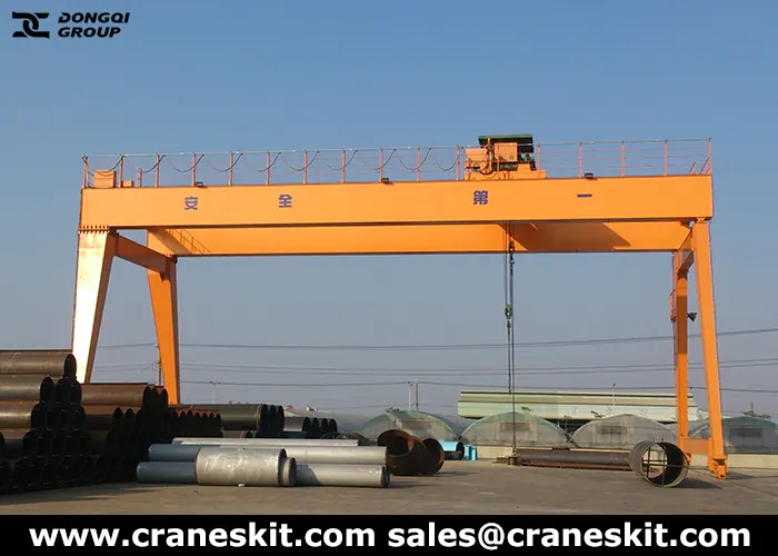 30 ton double beam gantry crane for sale to Qatar