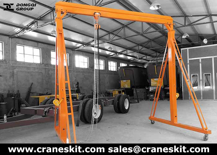 mobile gantry crane for small garage