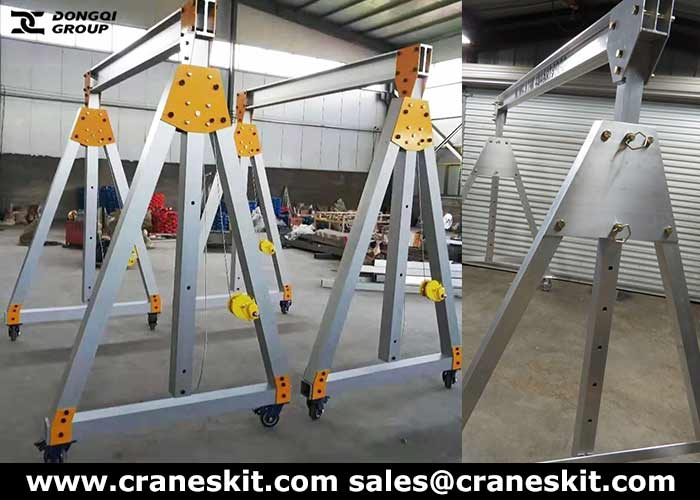 3 ton portable aluminum gantry crane for sale