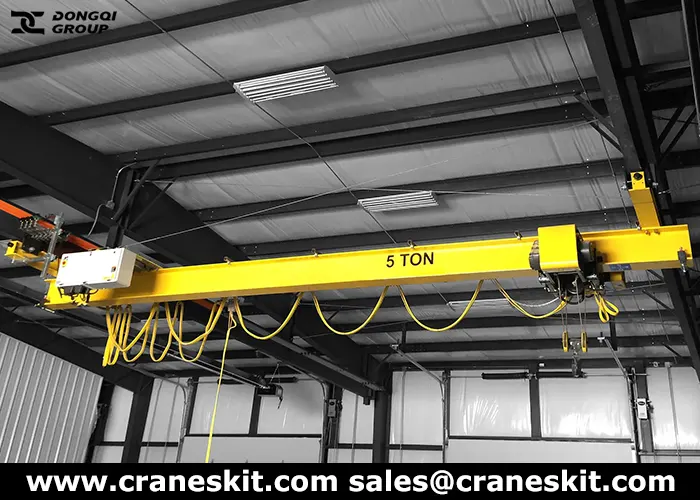 European standard 5 ton suspension crane for sale to Canada