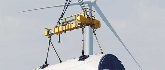 Lifting equipment for wind energy 