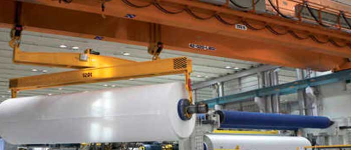Overhead crane for paper making