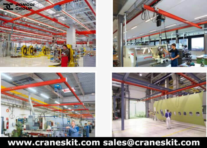 KBK single girder suspension cranes application