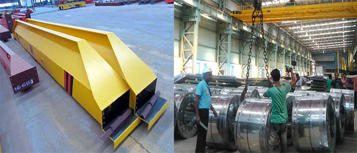 crane projects at plastic factory and steel factory 