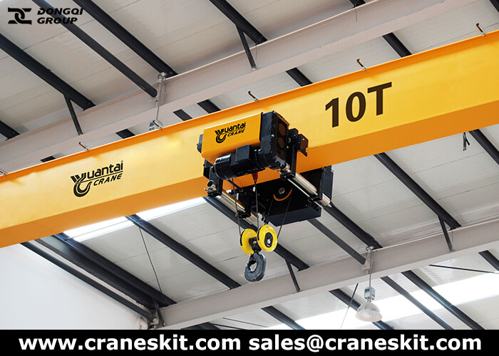 10 ton european standard overhead crane for sale