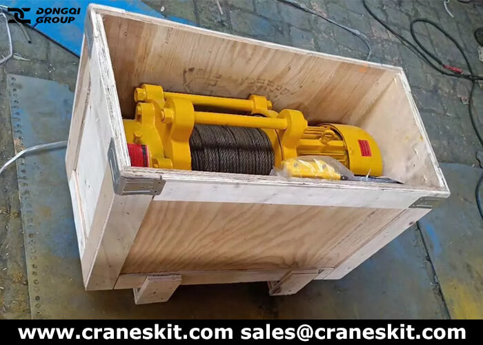 2 ton small winch package and delivery