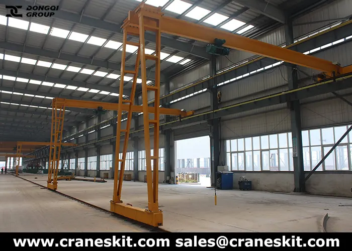 semi gantry crane for sale from DQCRANES
