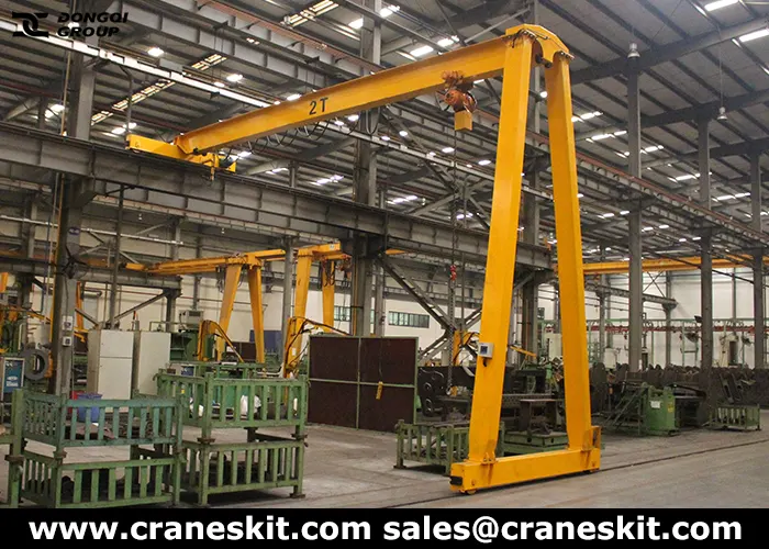 buy semi gantry crane from DQCRANES