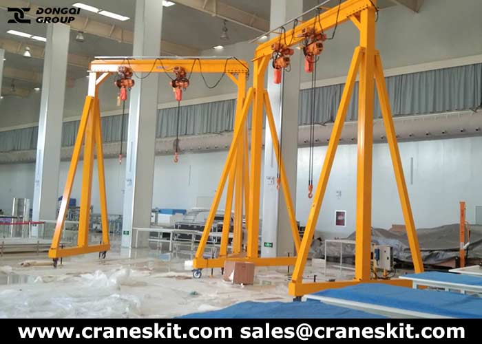 mobile gantry crane for materials handling