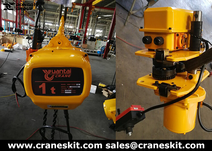 1 ton wall jib crane with electric chain hoist