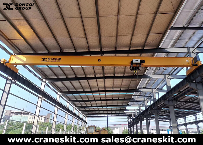 10 ton European single girder crane for Malta