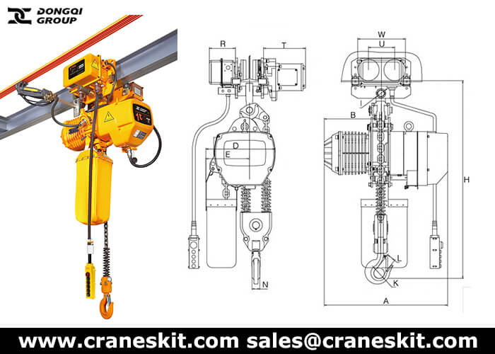 single phase electric chain hoist for sale