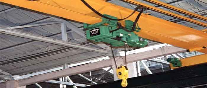 Single girder electric hoist crane