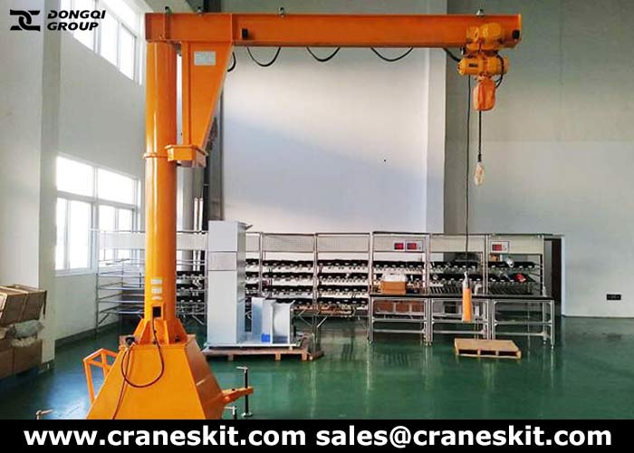 2 Ton Mobile Jib Crane for Workshops