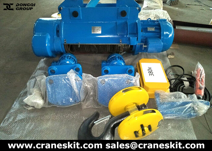 5 ton single speed wire rope hoist for sale
