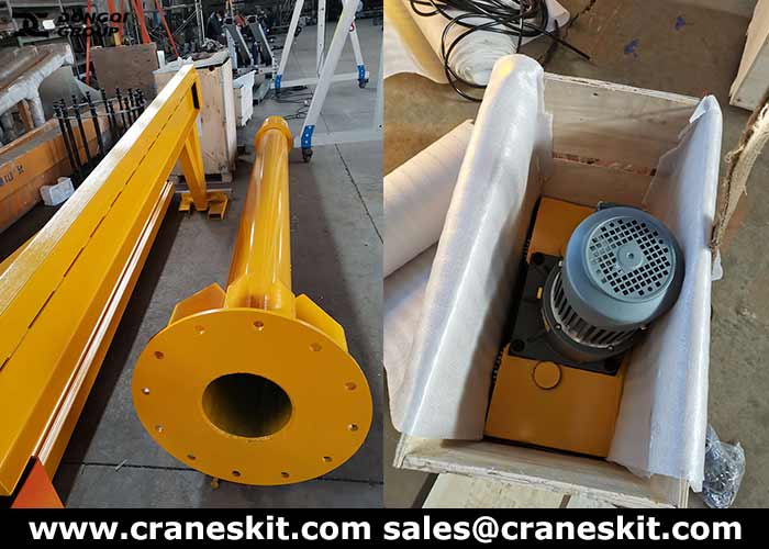 pillar jib crane for sale to UAE