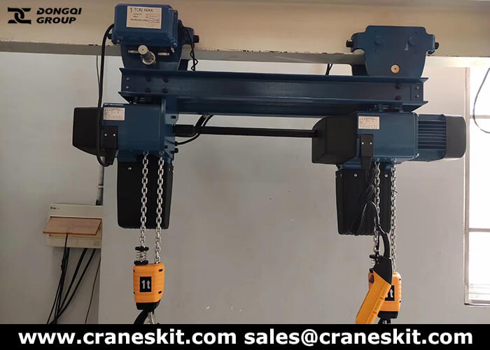 european standard chain hoist with double hook for sale