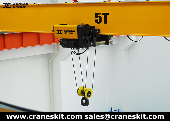 European hoist single girder overhead crane