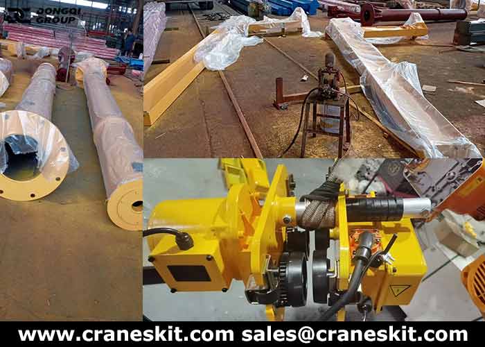 2 ton pillar jib crane with chain hoist production
