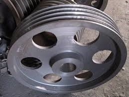 Cast steel pulley
