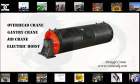 Crane rope drum