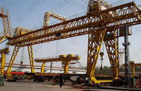 Material Handling Cranes - Single Girder Semi Gantry Crane ...