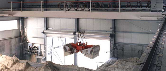 grab crane for cement