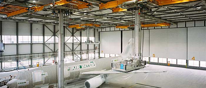 Overhead crane for aviation 