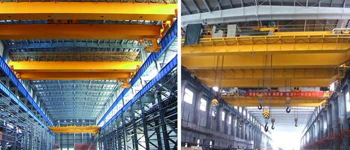 hook overhead crane, double trolleys overhead crane