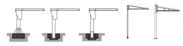 pillar jib cranes drawings 