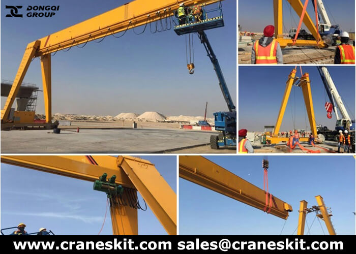 10 ton single girder gantry crane for Nigeria