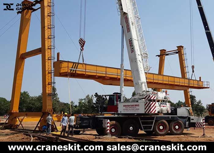 installation service of double girder gantry crane